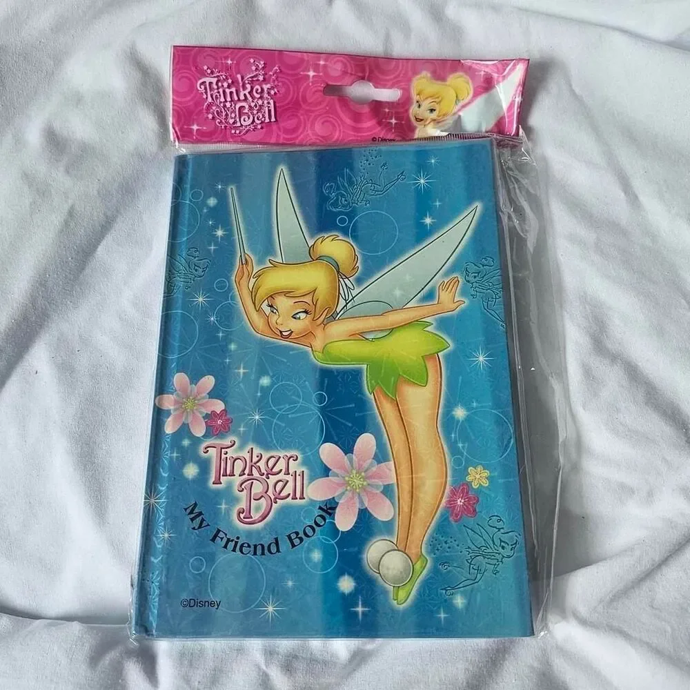 Vintage y2k 2000s deadstock tinkerbell friends notebook